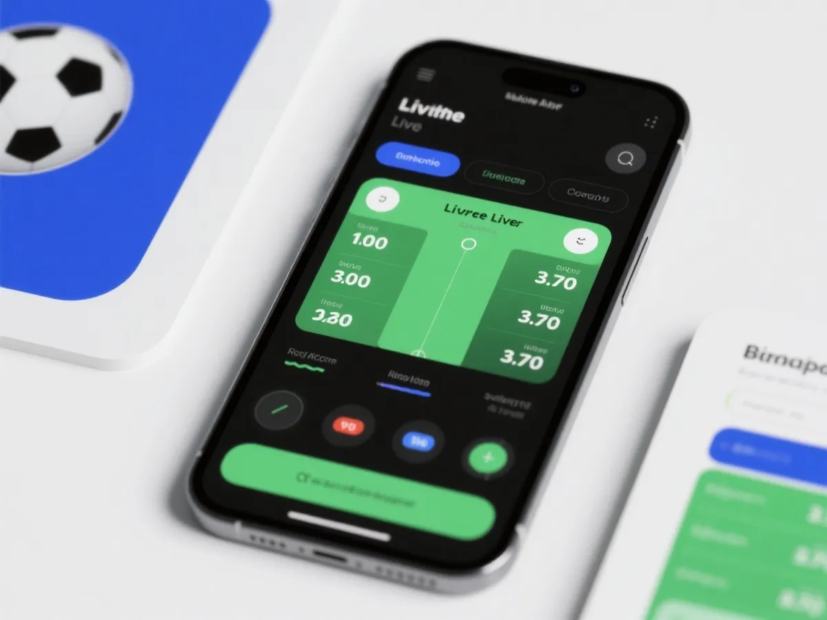 手機追蹤賽況示意